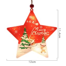 image-LED Christmas Tree Ornament Lights 10 Bulb Battery Operated 6pc Set