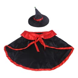 image-Pet Halloween Wizard Cloak and Hat Costume for Dogs and Cats