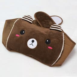 image-Hot Water Bottle with Plush Belt - Waist Warmer Pain Relief
