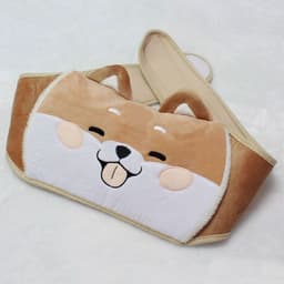 image-Hot Water Bottle with Plush Belt - Waist Warmer Pain Relief
