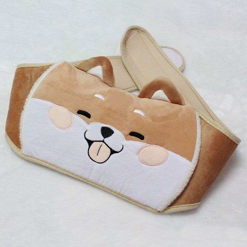 image-Hot Water Bottle with Plush Belt - Waist Warmer Pain Relief