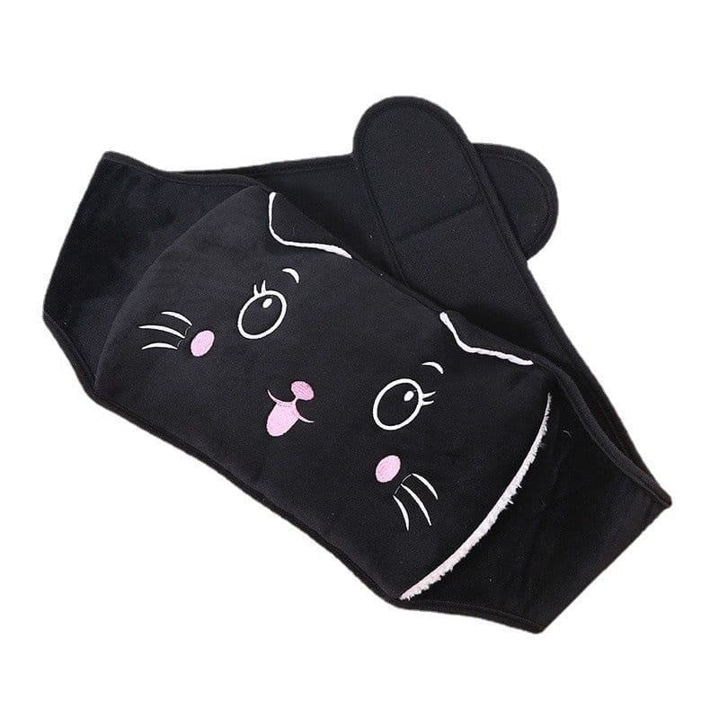 image-Hot Water Bottle with Plush Belt - Waist Warmer Pain Relief