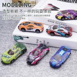 image-Yichuang Space Metal Pull Back Mini Racing Car Toy Set 8pcs 1:36