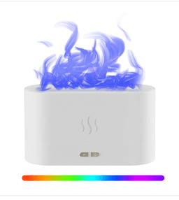 image-3D Flame Humidifier Aromatherapy Diffuser 250ml USB Essential Oil Diffuser