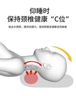 image-Butterfly Memory Foam Pillow for Cervical Spine Support