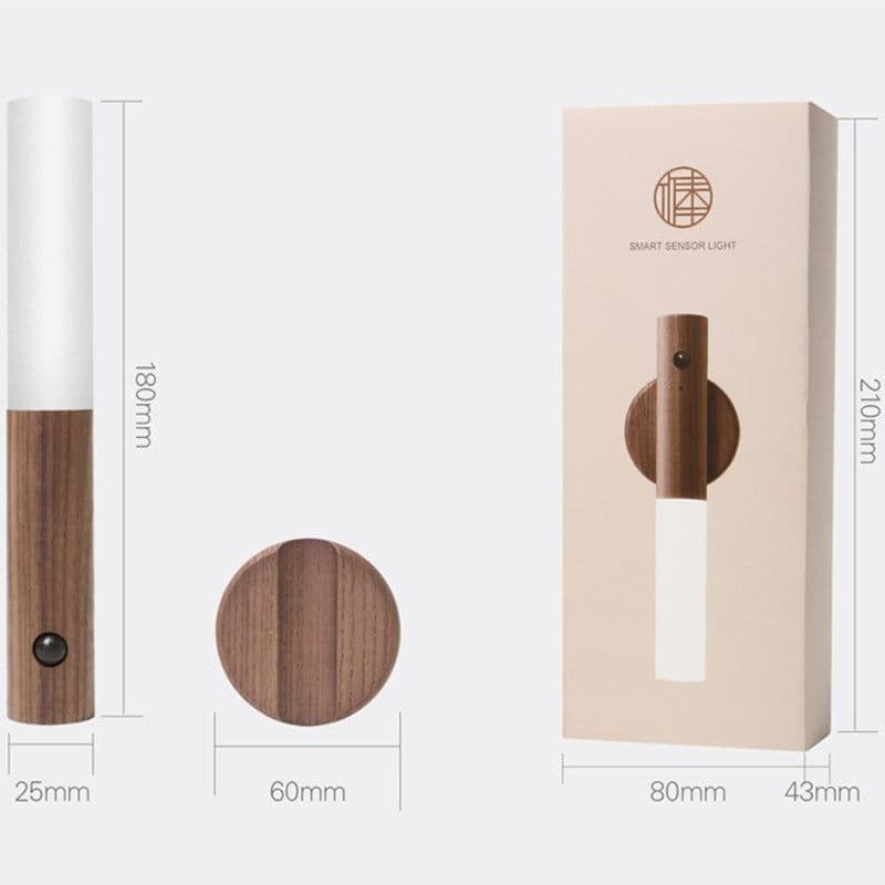 image-LED Motion Sensor Night Light USB Rechargeable Wall Mounted