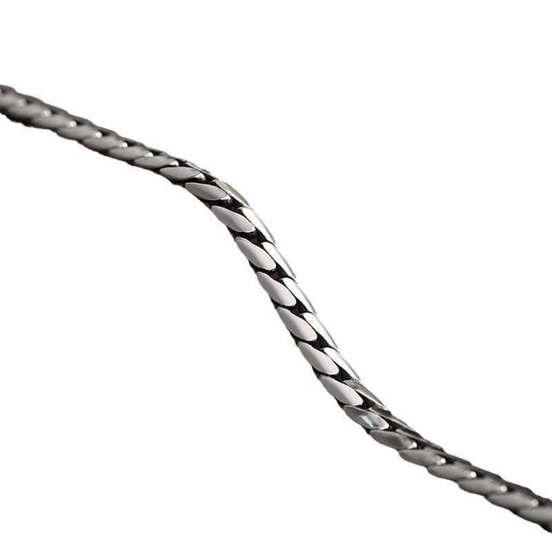 image-Men's Cuban Chain Bracelet Copper Braided Retro Buckle Jewelry