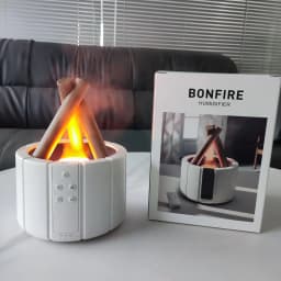 image-Flame Aromatherapy Diffuser Humidifier USB Remote Control