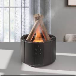image-Flame Aromatherapy Diffuser Humidifier USB Remote Control
