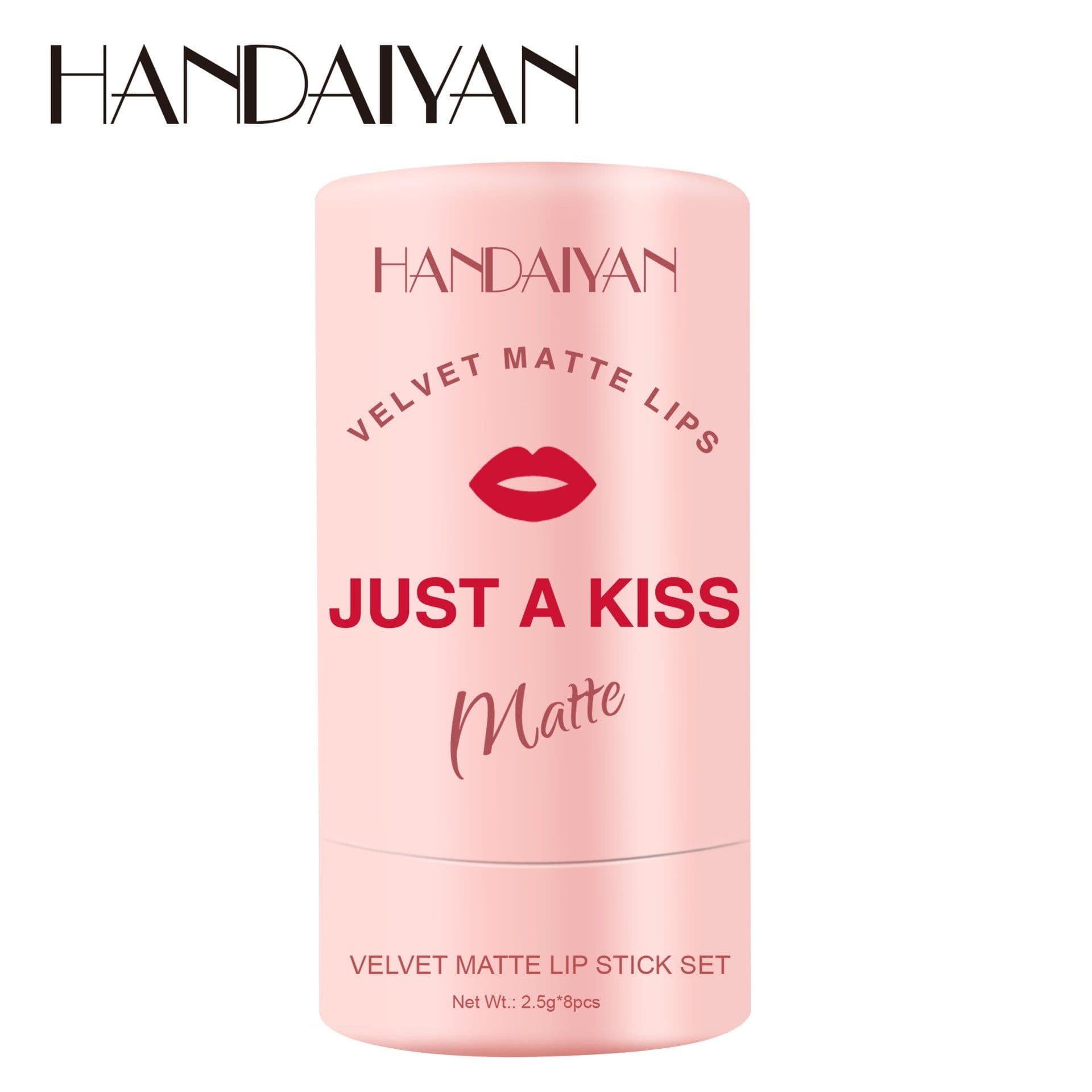 image-Handaiyan Velvet Matte Lipstick Set 8 Colors Moisturizing