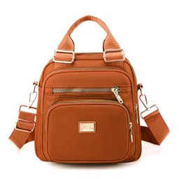image-Women's Nylon Backpack 9176-7042 Urban Simple Vertical Square Bag