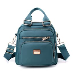 image-Women's Nylon Backpack 9176-7042 Urban Simple Vertical Square Bag