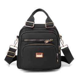 image-Women's Nylon Backpack 9176-7042 Urban Simple Vertical Square Bag