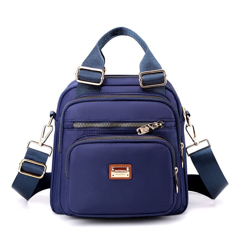 image-Women's Nylon Backpack 9176-7042 Urban Simple Vertical Square Bag