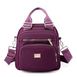 image-Women's Nylon Backpack 9176-7042 Urban Simple Vertical Square Bag
