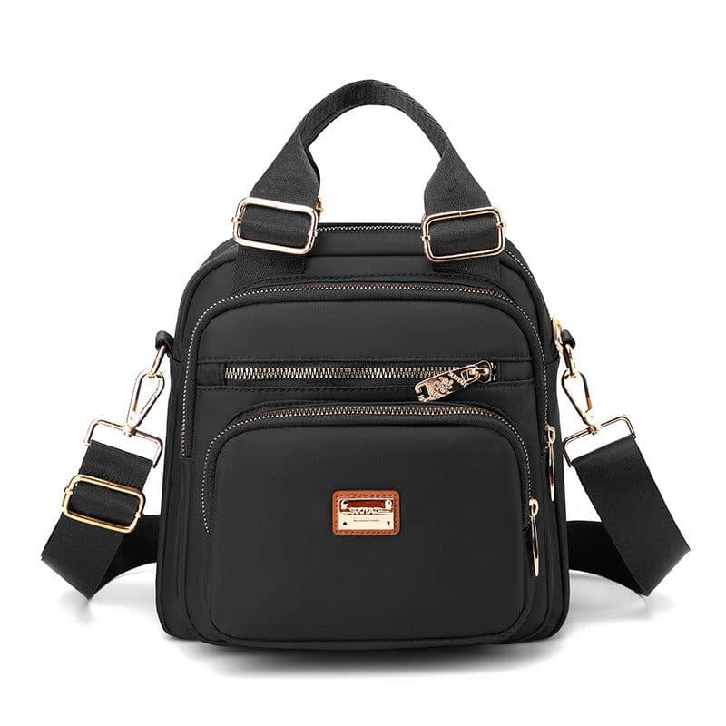 image-Women's Nylon Backpack 9176-7042 Urban Simple Vertical Square Bag