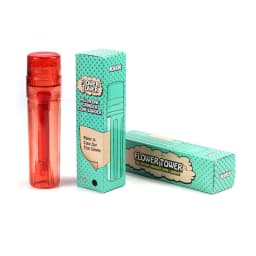 image-Plastic Cigarette Grinder with Integrated Storage Tube