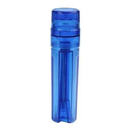 image-Plastic Cigarette Grinder with Integrated Storage Tube