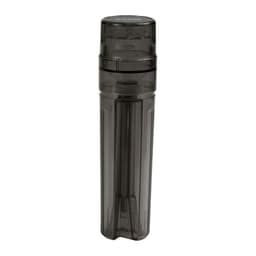 image-Plastic Cigarette Grinder with Integrated Storage Tube