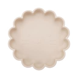 image-Pink Swan Silicone Suction Cup Plate Cartoon Lion Flower Shape