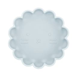 image-Pink Swan Silicone Suction Cup Plate Cartoon Lion Flower Shape