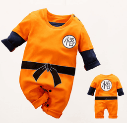 image-Dragon Ball Goku Baby Romper Long Sleeve Cotton Jumpsuit