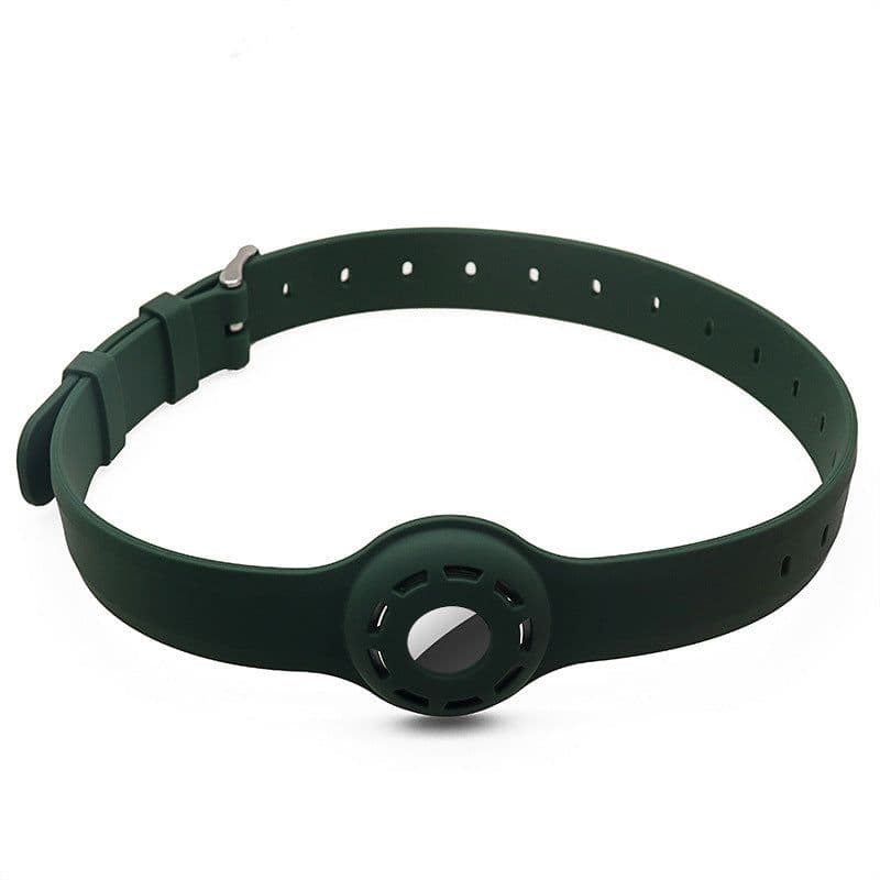 image-Apple AirTag Pet Collar Silicone Protective Case for Cats and Dogs
