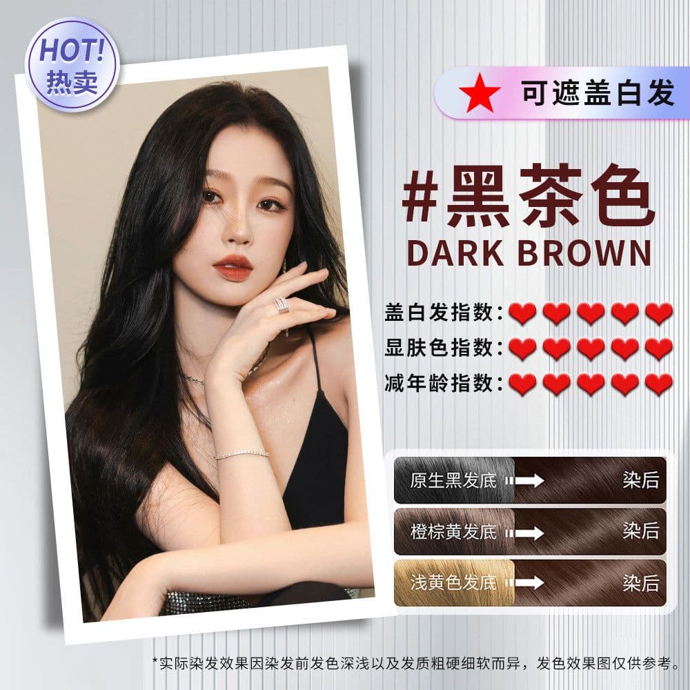 image-Natural Black Hair Dye Cream - Covers Gray Hair, Plant-Based