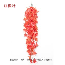 image-Artificial Pothos Hanging Plant Wall Decor Silk Flower Vine