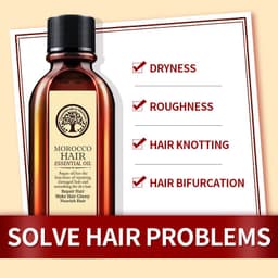 image-Laco Moroccan Hair Oil 60ml Leave-In Conditioner for Dry Frizzy Hair
