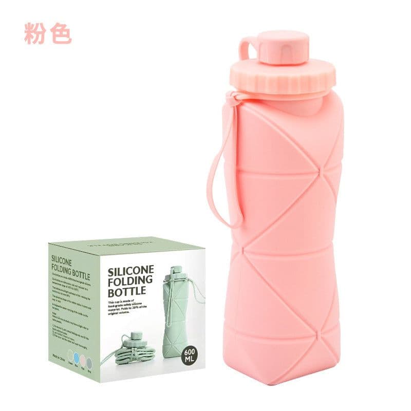 image-Collapsible Silicone Water Bottle for Sports and Travel