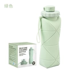 image-Collapsible Silicone Water Bottle for Sports and Travel