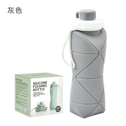 image-Collapsible Silicone Water Bottle for Sports and Travel