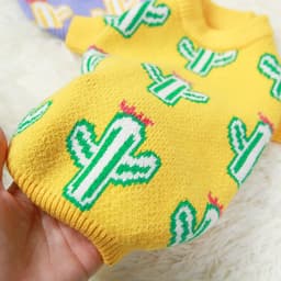 image-Cactus Pet Sweater Thickened Yarn Knit Dog Cat Clothes