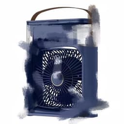 image-USB Desktop Mist Fan with Humidifier 3-Speed Cooling Fan