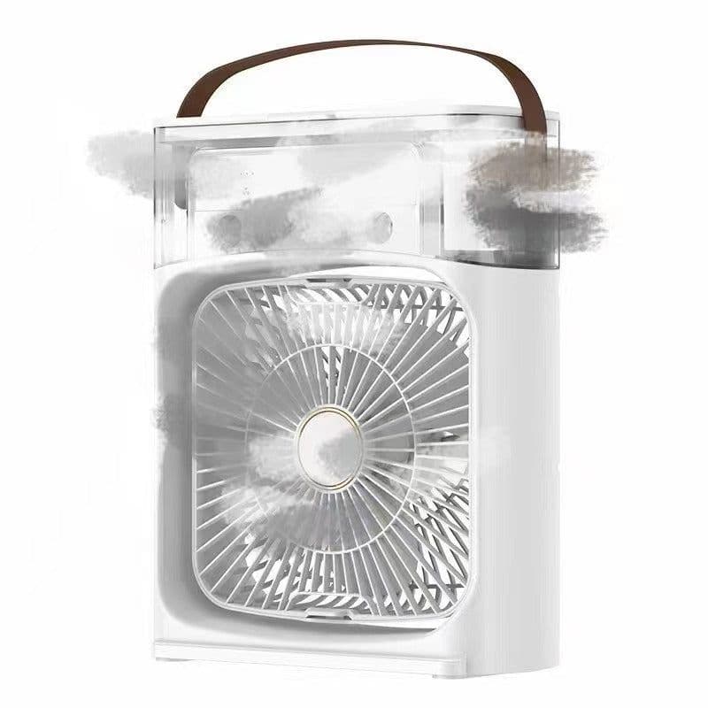 image-USB Desktop Mist Fan with Humidifier 3-Speed Cooling Fan