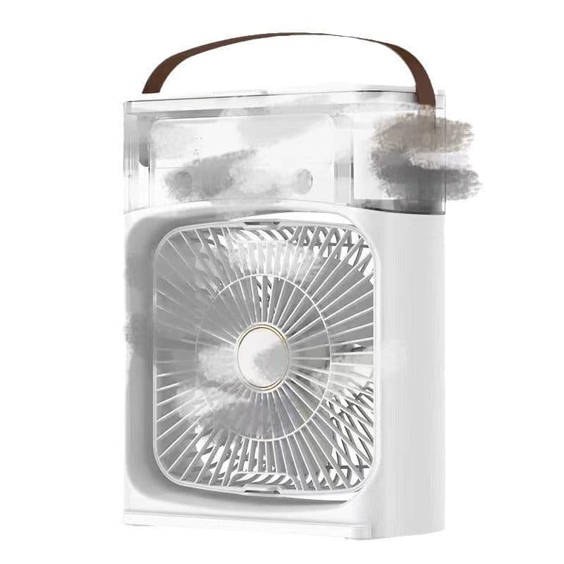 image-USB Desktop Mist Fan with Humidifier 3-Speed Cooling Fan