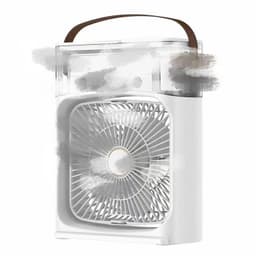 image-USB Desktop Mist Fan with Humidifier 3-Speed Cooling Fan