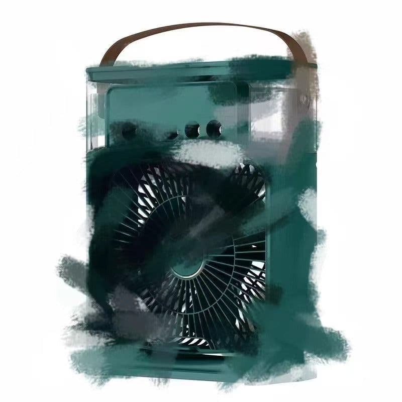 image-USB Desktop Mist Fan with Humidifier 3-Speed Cooling Fan