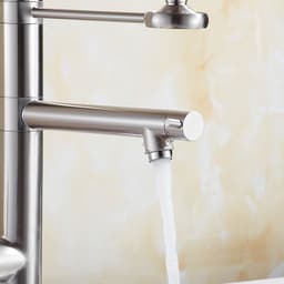 image-Hemmings 9125 Kitchen Faucet Hot Cold Mixer Copper Brushed
