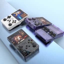 image-R36S Retro Handheld Game Console with HD IPS Screen 64GB