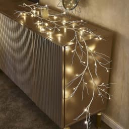 image-LED Rattan Tree Lamp Battery Powered Warm Light Christmas Wedding Decor