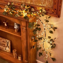 image-LED Rattan Tree Lamp Battery Powered Warm Light Christmas Wedding Decor
