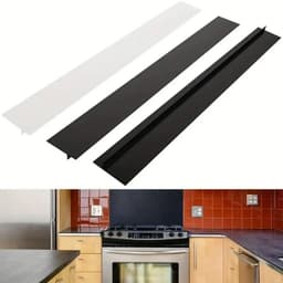 image-Silicone Stove Gap Sealing Strip Kitchen Anti-Oil Guard