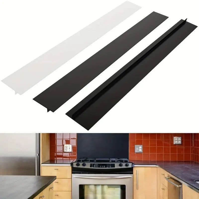 image-Silicone Stove Gap Sealing Strip Kitchen Anti-Oil Guard