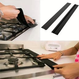 image-Silicone Stove Gap Sealing Strip Kitchen Anti-Oil Guard