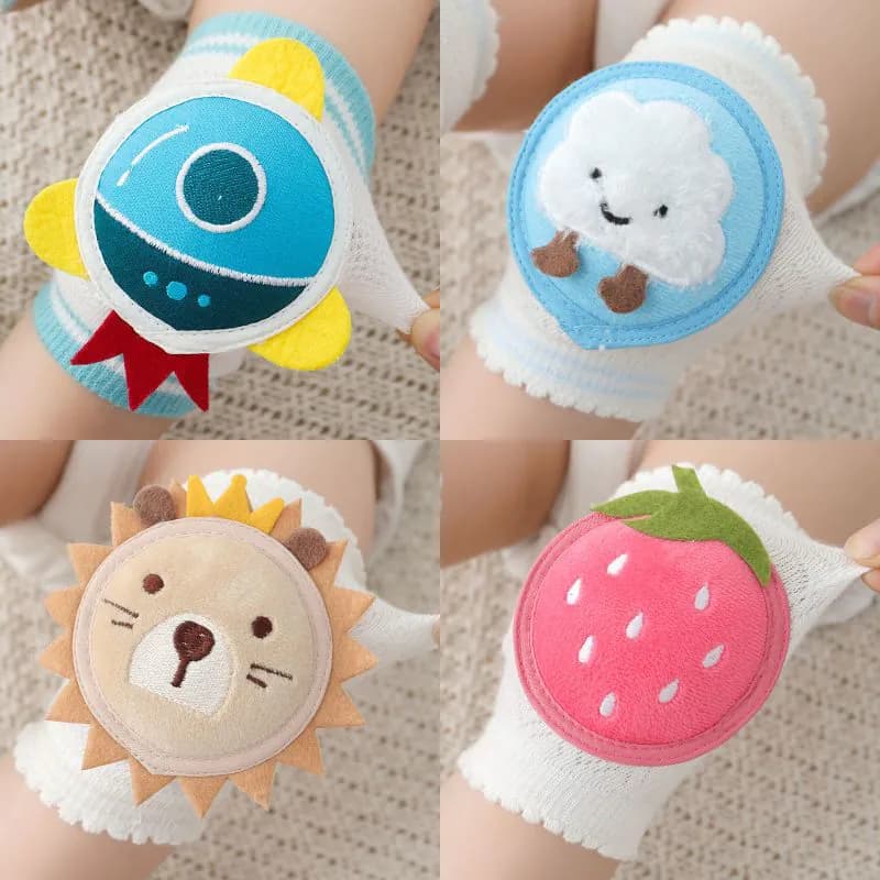 image-Baby Crawling Knee Pads Thickened Breathable Anti-Fall 0-3 Years