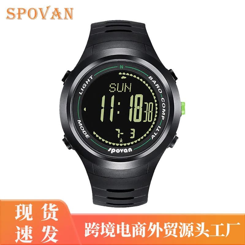 image-Spovan Leader-2 Mountaineering Watch with Compass Waterproof Pedometer