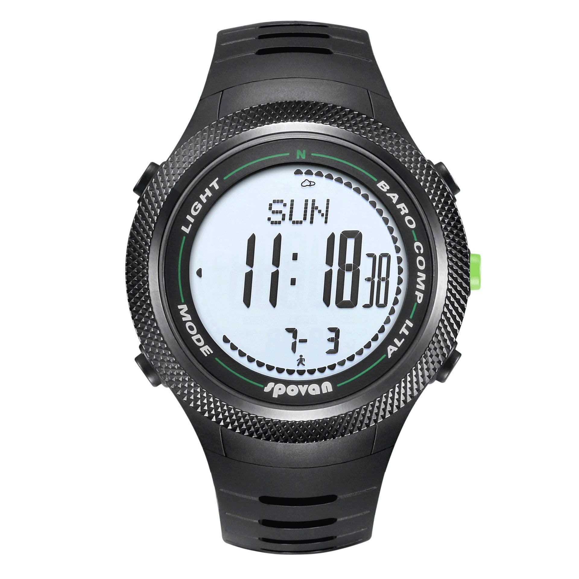 image-Spovan Leader-2 Mountaineering Watch with Compass Waterproof Pedometer