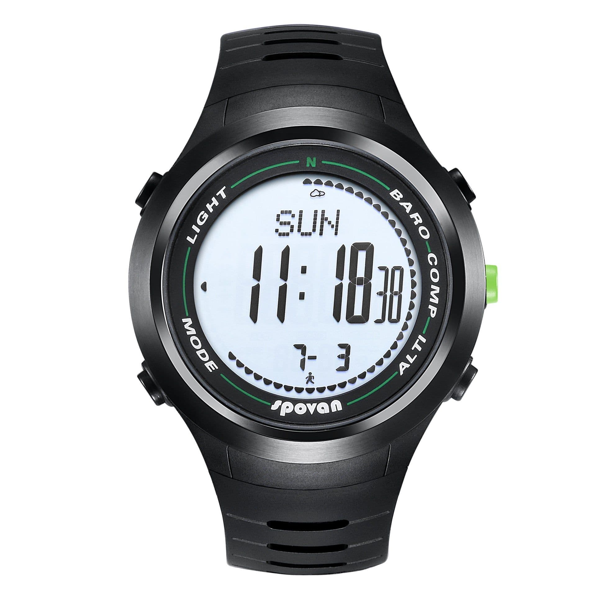 image-Spovan Leader-2 Mountaineering Watch with Compass Waterproof Pedometer